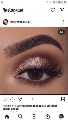 Gala Make Up, Blue Makeup Ideas, Prom Makeup For Brown Eyes, Evening Eye Makeup, Ball Makeup, Make Up Gold, Eye Makeup Images, Gold Makeup Looks, Shimmer Eye Makeup