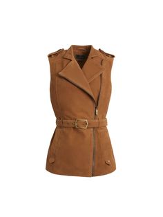 Primrose - Women's Gilet - Tan Suede | Fairfax & Favor Fitted Suede Outerwear For Work, Fairfax And Favor, Suede Outfit, Confidence Boosters, Elegant Feminine, Beautiful Belts, Perfect Partner, Tweed Skirt, Boot Bag