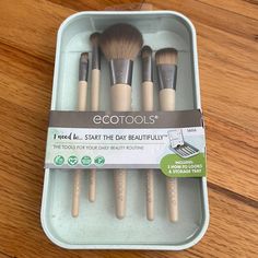 Brand New Eco-Tools 6pc Brush Set Eco Tools Brushes, Fae Witch, Ecotools Brushes, Eco Tools, Wellness Kit, Witch Room, Face Kit, Brushes Makeup, Beauty Brushes