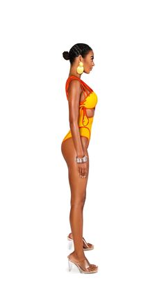 Featuring an asymmetric design, the ZURI ONEPIECE is an eye-catching swimsuit with strategic color blocking, a one-shoulder neckline, and sheer mesh side panels. It offers a classic rear coverage, unpadded support, and doubles as a body suit. Its shoulder strap and side details are further accented with gold metal tips, while a gold metal accent ring offers an elegant touch to this fashionable swimwear. Fully lined and with a sheen finish, it is sure to make a statement. ACCESSORIES ARE NOT INCL Sleeveless Nylon Cutout Swimwear, Summer Orange Nylon Swimwear, One-shoulder Nylon Swimwear, Bold Fitted Swimwear For The Beach, Bold Fitted Swimwear For Beach, Bold Fitted Beach Swimwear, One Shoulder Nylon Swimwear For Poolside, One-shoulder Nylon Swimwear For Poolside, One Shoulder Stretch Nylon Swimwear