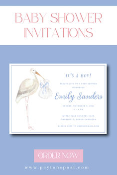 Bring your baby shower to life with our delightful watercolor stork invitations. Let’s make your celebration unforgettable! Stork Baby Showers, Watercolor Invitation, Baby Bundles, Baby Shower Planning, Invite Friends, Custom Watercolor, Pastel Hues