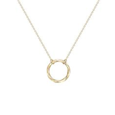 Goldsmiths 9ct Yellow Gold Diamond Cut Ring Necklace Diamond Cut Ring, Diamond Ring Cuts, Circle Pendant Necklace, Circle Pendant, Diamond Cut, Ring Necklace, Gold Diamond, Diamond Cuts, Yellow Gold