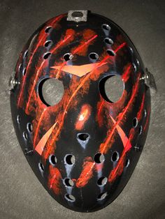 All masks are handmade and made to order { they are all handpainted and will not always be exact to the original} They can take up to two weeks ( please contact me if you need them by a specfic date) Freddy Vs Jason, Hyper Beast, Scary Characters, Jason Mask, Hockey Mask, Horror Artwork, Costume Masks, Cool Masks, Jason Voorhees