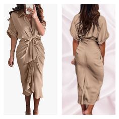 Short Sleeve Belted Ruched Midi Shirt Dress 97%Polyester, 3%Elastane S=Us 4-6, M=Us 8-10, L=Us 12-14, Xl=16 New To Poshmark? Sign Up With Code Styleyourself To Get $10 Off Your First Purchase. Shop My Closet For: Bohemian, Boho, Spring, Summer, Fall, Winter, Vacation, Cruise, Holiday, Photo-Shoot, Birthday, Occasion, Wedding, Fun, Casual, Party, Gift, Shopping, Girly, Trendy, Modest, Date Night, Chic, Classy, Classic, Elegant, Statement, Dressy, Fancy, Preppy, Feminine, Soft, Romantic, Bride, Li Ruched Button-up Dress For Work, Casual Knee-length Shirt Dress For Party, Casual Pleated Midi Dress For Date Night, Casual Short Sleeve Shirt Dress For Party, Chic Pleated Shirt Dress For Office, Chic Shirt Dress With Tie Waist For Brunch, Casual Ruched Midi Dress For Work, Summer Workwear Ruched Midi Dress, Casual Ruched Midi Dress For Date Night