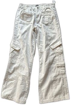 Cargo Jean Pants, Big Jeans, Bdg Jeans, Jean Pants, White Denim Jeans, Destroyed Denim, High Rise Mom Jeans, Wide Jeans, Straight Leg Denim