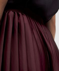 Ready For A Twirl. This Pleated Satin Midi Skirt Has An Eye Catching Sheen Thats Perfect For A Night Out. Designed For Casual. Hits Below The Knee To Just Above The Ankle. Pull-On Waistband. Laser-Cut Hem. | Satin Pleated Midi Skirt Satin Midi Skirt, Women's Skirts, Pleated Midi Skirt, Women Skirts Midi, An Eye, Satin Fabric, The Knee, Dress Skirt, Laser Cut