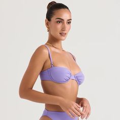 This Top Is Stunning!! It's Made From A Stretch Swim Fabric And Has Underwired Cups To Lift And Shape For A Bust Flattering Cleavage. The Shoulder Straps Adjust To Ensure The Perfect Fit And It Fastens To The Back With A Classic Swan Hook. Brand New With Tags Summer Underwire Bra In Purple, Underwire Bra For Pool, Summer Purple Bra With Padded Cups, Purple Underwire Summer Bra, Purple Underwire Bra For Summer, Summer Purple Underwire Bra, Beachwear Underwire Bra For Pool, Padded Cups Pool Bra, Pool Padded Bra