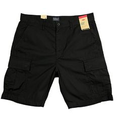 Levi's Men's Carrier Cargo Shorts Size 33 Black, 100% Cotton, Casual & Stylish Shorts *New With Tags *(Waist 35-35.5 In) *100% Cotton *Zipper Closure *Falls Below Knee *Sits Below Waist *Machine Washable *Same Day Shipping To All Orders Placed By 10am Eastern Time, Monday - Friday Levi's Classic Big And Tall Bottoms, Classic Levi's Big And Tall Bottoms, Levi's Black Bottoms With Pockets, Black Bermuda Pants With Pockets, Cargo Shorts Black, Black Cargo Shorts, Shorts Levis, Military Shorts, Tan Chinos