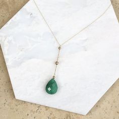 14KT Yellow Gold Emerald Y Chain Necklace Lariat, 14KT Yellow Gold Emerald Y Chain Necklace Lariat - Legacy Saint Jewelry Green Emerald Necklace, Accessory Illustration, Saint Jewelry, Emerald Color, Emerald Necklace, Gold Light, Large Crystals, Green Emerald, Lariat Necklace