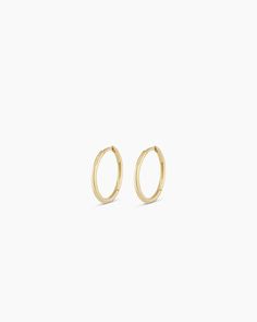 Classic Huggies Earring in 13mm k Solid Gold, Women's by gorjana Classic Nickel-free Huggie Jewelry, Stackable Hoop Jewelry As A Gift, Stackable Hoop Jewelry For Gifts, Timeless Stackable Everyday Jewelry, Timeless Everyday Stackable Jewelry, Everyday Timeless Stackable Jewelry, 14k Gold Filled Fine Jewelry For Everyday Elegance, Stackable Huggie Earrings As Gift In Fine Jewelry, Stackable Huggie Earrings Fine Jewelry For Gift