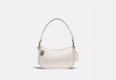 Coach Swinger Bag White, Coach Swinger Bag, Coach Swinger, Unique Color Combinations, Our Legacy, Monogrammed Items, Leather Style, Leather Pouch, Leave In