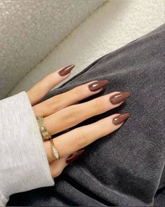 Natural Fall Nails, Fall Almond Nails, Classy Acrylic, Simple Fall Nails, Nagellack Trends, Romanticising Life, September Nails, October Nails