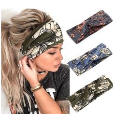 Cute Hair Accessories For Women Length-9.4(24cm),Width-3.5(9cm),Can Be Extended To 11.8(30cm). 3colors For Choose: 3pcs. Girls Fashion Items Were Made Of High-Tech Spandex Elastic, Soft, Breathable And Never Slipping. The Turban Headbands Fetures: Soft Material, Beautiful Design, Unique Pattern Constructs Strong Exotic Customs. Not Only Keep You A Wonderful Looking But Also Keep Your Hair Style And Absorb Sweat.