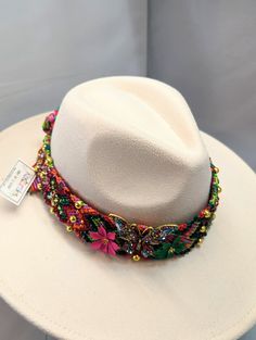 Beautiful Hand Made Beaded Hat Band. *hat is not included* Beaded Hat, Summer Hat, Costume Hats, Hat Band, Fedora Hat, Summer Hats, Beautiful Hand, Costume Accessories, Headpiece