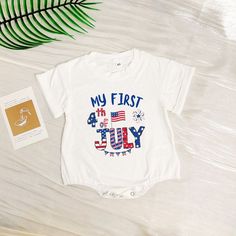 👼Pick a soft and comfortable MY FIRST 4TH OF JULY romper for your little one! 💕We offer many colors: brown, white, light mauve, green, natural and white 💕The fabric of the clothing is cotton, very skin-friendly, and excellently crafted. ✔️ Ordering Instructions 1 - Please refer to the size chart images provided in the listing for details on available sizes, styles, and colors. 2 - Choose your desired shirt color from the dropdown menu below. 🥰Please feel free to contact me if you have any su Diy Fourth Of July Shirt, July Baby, Light Mauve, Usa Baby, Fourth Of July Shirts, Baby Boy Romper, Colors Brown, Baby Outfit, Gender Neutral Baby