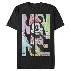 a mickey mouse t - shirt with the word love on it in multicolors