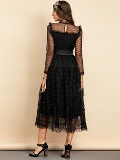 GOVANNA DRESS Full length sleeve A-line silhouette Decorated with lace Mid-Calf Belted Material - polyester SIZE BUST WAIST LENGTH SLEEVE S cm 76 60 120 54 inches 29.9 23.6 47.2 21.3 M cm 80 64 121 55 inches 31.5 25.2 47.6 21.7 L cm 84 68 122 56 inches 33.1 26.8 48 22 XL cm 88 72 123 57 inches 34.6 28.3 48.4 22.4 CARE INSTRUCTIONS: Don't Bleach, Don't dry clean, Don't iron, for better washing results use hand-wash in water temperature 30°.THANK YOU for visiting our shop! We hope to offer you an