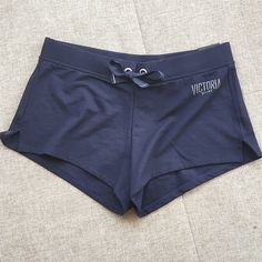 Nwt Size : Small Petite Color : Navy Victoria's Secret Blue Bottoms For Summer, Victoria's Secret Blue Summer Bottoms, Victoria's Secret Blue Cotton Bottoms, Victoria's Secret Beach Shorts, Victoria's Secret Stretch Shorts For Summer, Victoria's Secret Summer Beach Shorts, Casual Blue Victoria's Secret Bottoms, Victoria's Secret Blue Casual Bottoms, Victoria's Secret Short Summer Bottoms