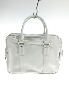 Comme Des Garcons Mini Boston Bag/Faux Leather/Wht/Ol-K 205 | eBay White Satchel With Zipper For Daily Use, Business Bags With Silver-tone Hardware In White, White Rectangular Satchel With Zipper Closure, White Satchel Shoulder Bag With Zipper Closure, White Business Bags With Silver-tone Hardware, White Satchel With Silver-tone Hardware For Office, White Shoulder Bag With Silver-tone Hardware For Office, White Office Satchel With Silver-tone Hardware, Everyday White Satchel