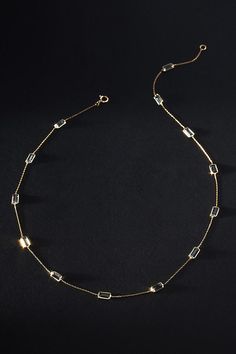 Made with 14k, 18k, and 24k plated gold, this only-at-Anthro collection is designed with everyday wear in mind. Whether working out, running errands, or heading to dinner, these made-to-last pieces add a glimmer of luxury to every look. Luxury Baguette Necklace For Formal Occasions, Elegant Gold Necklace With Baguette Shape, Elegant Gold Baguette Necklace, Gold Rectangular Necklace For Evening, Rectangular Gold Necklace For Evening, Luxury Yellow Gold Necklace Baguette Cut, Timeless Gold Baguette Cut Necklace, Luxury Baguette Cut Yellow Gold Necklace, Luxury Yellow Gold Baguette Cut Necklace