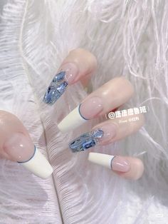 Nail Douyin, Nail Sang, Gel Nails French, 3d Flower Nails, Jelly Nails, Flower Nail Art