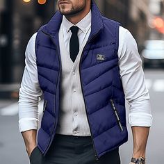 Season:Winter; Fabric:95% Cotton; Look After Me:Wet and Dry Cleaning,Washable; Gender:Men's; Occasion:Weekend,Office  Career,Casual Daily,Date; Function:Casual,Outdoor,Sports; Pattern:Plain; Design:Pocket; Neckline:Lapel; Outerwear Type:Quilted Vest,Winter Coat; Front page:FF; Listing Date:09/26/2023; Bust:; Length:; Shoulder Width: Pocket Office, Sports Pattern, Red Puffer Jacket, Winter Puffer Coat, Red Puffer, Black White Yellow, Mens Winter Coat, Winter Fabric, Outerwear Outfit