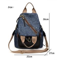 Women Canvas Backpacks Vintage Female Luxury Designer Bag Sac A Dos Travel Ladies Backpacks Mochilas School Bags for Girls Main Material: PU Capacity: Below 20 Litre Capacity: 20-35 Litre Item Type: Backpacks Style: Casual Rain Cover: Yes Gender: WOMEN Carrying System: Arcuate Shoulder Strap Decoration: Letter Trendy Large Capacity Shoulder Backpack, Trendy Portable Blue Backpack, Trendy Blue Portable Backpack, Portable Trendy Blue Backpack, Trendy Blue Shoulder Bag For Back To School, Large Capacity Blue Leather School Backpack, Blue Large Capacity Shoulder Bag For Back To School, Trendy Blue Backpack Shoulder Bag, Casual Blue Leather Backpack With Zipper