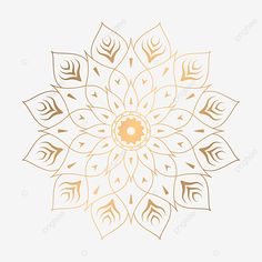 an abstract golden flower pattern on a white background, person, design, decoration png and psd