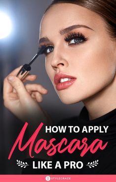 How To Apply Mascara Perfectly Like A Pro (Without Smudging)?  Mascara makes your eyes look brighter and full of life, and the lip color adds a little color to your face. You can even do this on the way to your destination! All you need is half a minute or so and you will look put together! #Mascara #Makeup #MakeupTips #MakeupIdeas Apply Mascara Perfectly, Mascara Tutorial, Apply Mascara, Face Ideas, Mascara Application, Makeup Help, Makeup Mistakes