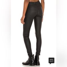 Sexy Black Skinny Pants From Dr. Denim! Would Be Great For A Night Out Or Dressed Down With A Big Cozy Sweater! Never Worn, Selling Because They Didn’t Fit And I Waited Too Long To Return. Smoke-Free, Pet-Free Home. 77% Viscose, 20% Polyamide, 3% Elastane Zip Fly With Button Closure 4-Pocket Styling Coated Denim 12" At The Knee Narrows To 8" At The Leg Opening High Rise Black Slim Fit Bottoms, High Rise Slim Fit Black Bottoms, Edgy Straight Leg Jeans For Night Out, Edgy Fitted Straight Leg Bottoms, Trendy High Rise Pants For Night Out, Trendy Fitted Mid-rise Leather Pants, Edgy Fitted High Rise Pants, Trendy Mid-rise Jeans For Night Out, Black Slim Fit Edgy Bottoms