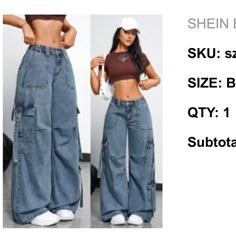 Pants With A Lot Of Pockets, Ladies Denim Jeans, High End Streetwear Women, Jeans And Denim, Cute Baggy Jeans, Fancy Pants Outfit, Moms Jeans, Cute Mom Jeans, Baggy Jeans Women