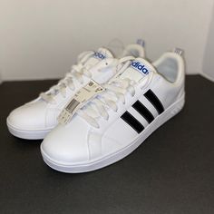 Brand New Never Worn, Shoe Shave A Little Yellowing From Storage But Barely Noticeable In Person. Pictures Taken To Emphasize This Defect. Still Has Adidas Tags Attached, Comes Without Box Adidas Shoes Men, Adidas White, White Adidas, Shoes Men, Mens Shoes Sneakers, Adidas Shoes, Adidas Men, Men's Shoes, White And Black