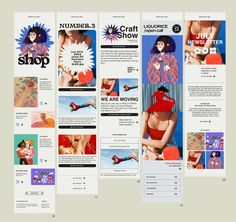 an image of the front and back pages of a fashion store brochure with images of women in swimsuits