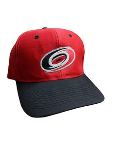 Vintage 90's Carolina Hurricanes Snapback Hat. Has discoloring on headband and light wear from age and storage. NO holes. In good vintage condition... Ready To Wear One Size Fits Most. Snapback Caps, Buffalo Ny, Snapback Cap, Hat Cap, Snapback Hat, Trucker Cap, Snapback Hats, Caps Hats, Accessories Hats