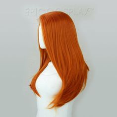 Scylla Autumn Orange Lace Front Wig Scylla is a 25 inch long Autumn Orange lace front wig, measuring from hairline to end. The lace extends 11.8 inches across and 1.75 inches deep. With an adjustable wig cap measurement of up to 22.5 inches, Scylla can fit a wide variety of heads. It’s many layers give you the flexibility you need to style anime-worthy looks. This silky soft Autumn Orange lace front wig is made from Futura fibers, a high grade Japanese fiber that is not only heat resistant but a Orange Lace Front Wig, Burnt Orange Hair, Wigs Anime, Orange Wig, Hair Color Orange, Autumn Orange, Anime Wigs, Ginger Hair Color, Wig Store