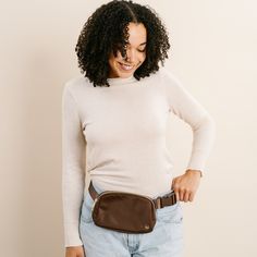 This awesome bag is All You Need to be hands free and carry all your essentials! Wear it two ways - cross your chest as a crossbody or around your waist like a fanny pack. The dreamy mocha brown color, pretty floral scarf, and gold hardware make it a great choice for any season and any style. The main compartment is sized just right for keys, wallet, sunnies, lippie, and a bit more without over loading yourself and has mesh pockets to keep things secure. A smaller pocket on the back is perfect t Casual Brown Pouch Belt Bag, Casual Brown Belt Bag For Everyday Use, Brown Adjustable Strap Belt Bag For Daily Use, Brown Belt Bag With Adjustable Strap For Daily Use, Versatile Fall Belt Bag, Brown Functional Belt Bag For Travel, Fall Travel Crossbody Belt Bag, Functional Brown Belt Bag For Travel, Casual Belt Bag For On-the-go In Fall