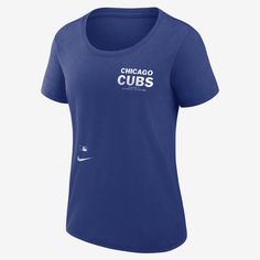 Combining sweat-wicking technology with soft tri-blend fabric, the Chicago Cubs Authentic Collection Early Work T-Shirt helps keep you dry and comfortable as you support your favorite MLB team. Nike Tri-blend Sports T-shirt, Nike Sports Tops In Tri-blend, Nike Tri-blend Tops For Sports, Nike Tri-blend Sports Top, Nike Moisture-wicking Fan Apparel T-shirt, Team Spirit Dri-fit Moisture-wicking T-shirt, Team Name Dri-fit Short Sleeve T-shirt, Nike Team Spirit Moisture-wicking T-shirt, Dri-fit Team Name T-shirt