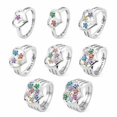 Mom Rings, Family Ring, Family Rings, Mom Ring, Beauty Of Life, Rings Unique, Ring Flower, Mother Rings, Name Rings