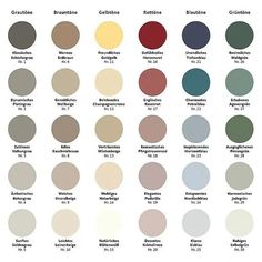 an image of different colors of paint for walls and ceilinging in the same color scheme