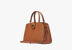 A polished wardrobe staple in luxe textured leather our new Katy satchel will make you feel perfectly put together. | Kate Spade Katy Satchel, Allspice Cake Polished Wardrobe, Material Textures, Put Together, Kate Spade New York, Wardrobe Staples, Make You Feel, Kate Spade, Satchel, How Are You Feeling