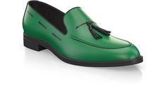 Men`s Tassel Loafers 9757 Classic Green Tassel Loafers With Round Toe, Classic Green Tassel Loafers With Leather Sole, Formal Green Moccasins With Leather Sole, Green Leather Loafers For Formal Occasions, Classic Green Moccasins For Formal Occasions, Green Tassel Loafers With Leather Sole, Formal Green Moccasins With Rubber Sole, Classic Green Tassel Loafers For Formal Occasions, Green Tassel Slip-on Loafers With Leather Sole