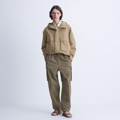 Wide-Fit Parachute Cargo Pants | UNIQLO US Pantalon Parachute, Parachute Cargo Pants, Uv Protection Clothing, Parachute Cargo, Uniqlo U, Chino Joggers, Christophe Lemaire, Parka Vest, Men Trousers