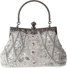 Women'S Vintage Beaded Evening Bag Sequin Clutch Purses for Women Wedding Clutch Sequin 👜【Exquisite embroidery】 Our evening clutch bag is carefully crafted with exquisite embroidery. The beaded and glitter are hand-stitched onto the bag's surface, making it an exquisite piece of art. 👜【Versatile usage】 This evening clutch bag features a detachable handle and a 120cm chain, making it have different styles. You can carry it as a handbag, a shoulder bag, or a cross-body bag to add glamour to your Pearl Clutch, Vintage Evening Bags, Sequin Clutch, Witch Fashion, Beaded Evening Bags, Wedding Purse, Wedding Clutch, Purses For Women, Evening Handbag