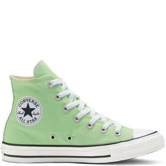 Chuck Taylor All Star Seasonal Color High Top Cítrico claro/Blanco/Negro lt zitron/white/black Shoe Converse, High Top Shoe, Star Clothing, Jack Purcell, Aesthetic Shoes, Swag Shoes, Converse Sneakers, Dream Shoes, Womens Converse