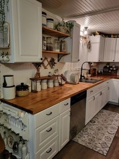 the kitchen is clean and ready to be used as a place for cooking or baking