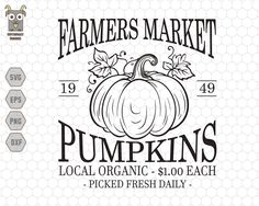 farmer's market pumpkins logo design