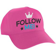 Dress up the guest of honor with this bright pink Internet Famous fabric baseball hat. Printed with a blue white and black Follow Me design this ballcap fits most kids and will make your star an internet sensation. pbKids' Pink Follow Me Trucker Hat product details:-b-p ul liPrinted design-li liRear adjustable snap closure-li liFabric-li liOne size fits most kids-li -ul Pink Hat For Sports Events, One Size Fits Most, Pink Hat For Sports Events, One Size, Pink Sports Event Hat, Hip Hop Pink Snapback Hat, Playful Pink Cotton Baseball Cap, Adjustable Pink Hip Hop Baseball Cap, Pink Sports Cap, Adjustable Pink Baseball Cap Birthday, Adjustable Pink Baseball Cap For Birthday