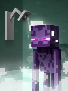 an image of a purple minecraft character