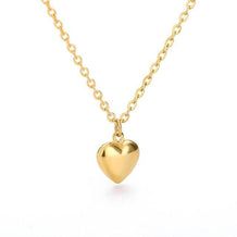 Golden Heart Shaped Pendant Necklace Gold Heart Necklace For Valentine's Day, Gold Heart Pendant Necklace Gift, Gold Heart Pendant Necklace As Gift, Gold Heart Cut Necklace For Mother's Day, Gold Heart Necklace For Mother's Day, Dainty Heart Necklace For Gifts, Gold Heart Pendant Necklace For Gifting, Gold Heart-shaped Necklace For Gift, Heart-shaped Gold Necklace Gift Idea