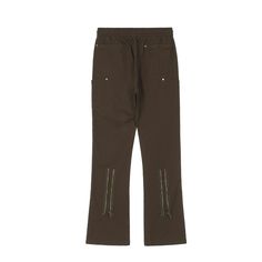 5ft 5''(166cm) tall, 97 lbs(44kg) weight and wearing a size M163cm/40kg wearing a size S - DRAWSTRING- Slim straight fit- Back zipper- Carpenter style- 2 colors Sporty Brown Pants, Urban Brown Pants With Hip Pockets, Brown Full Length Pants For Streetwear, Brown Full-length Parachute Pants For Streetwear, Streetwear Cargo Pants With Zip Fly, Streetwear Full-length Cargo Pants With Zip Fly, Brown Utility Pants For Streetwear, Utility Brown Pants For Streetwear, Sporty Brown Streetwear Pants